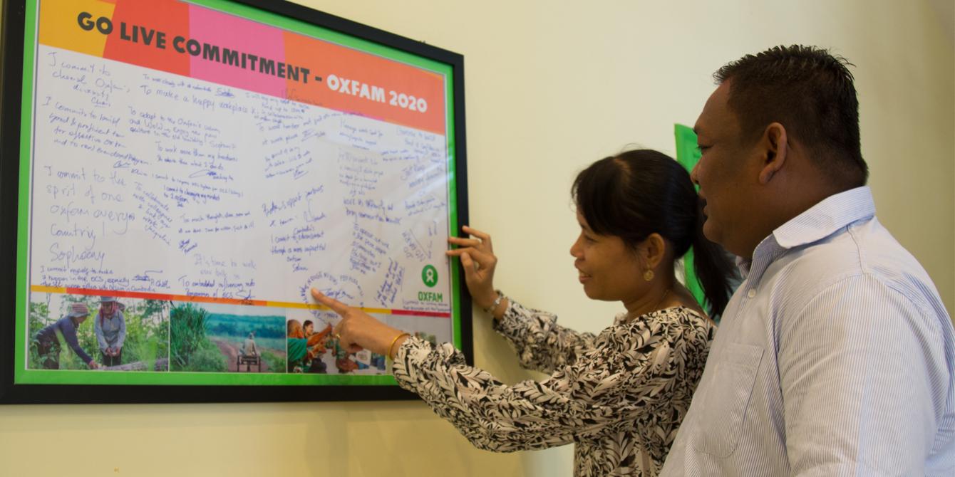 Oxfam 2020 commitment Oxfam 2020 commitment